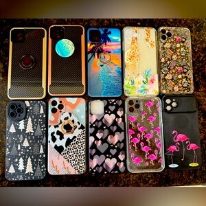 (10) iPhone 11 Pro-Max cases. Gently used.